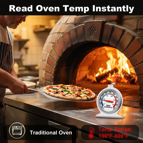 Pro Grade Must Have Oven Thermometer For Gas And Electric Ovens With 100F To 600F Range next to traditional pizza oven