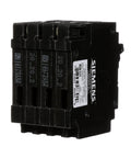 Q22020CT2 Two 20 Amp Double Pole Circuit Breaker For Space Saving Plug In Quadplex One Half Inch Frame UL Listed DIY Friendly Panel Upgrades And Home Wiring black quadplex breaker, 1/2-inch frame, side view