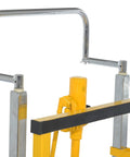 Vestil Mfm-4000 Steel Machinery And Vending Machine Lifts With 15 X 26 Inch Footprint Moving Dollies featuring chrome handles and hydraulic lift.