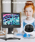 All In One Pro Grade Soldering Microscope Station With 3 Lens 10.1 Inch HDMI Digital Microscope 2000X Magnification display
