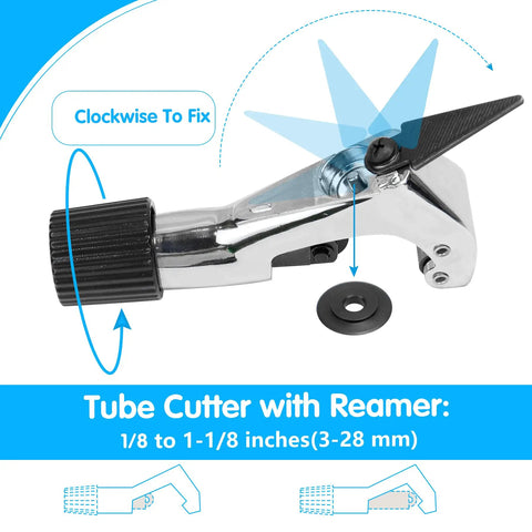 Ratcheting Tube Bender Kit For HVAC And Refrigeration Pros, Carry Case Included, Handles 1/4 To 7/8 Inch Copper And Aluminum Tubing, Easy 90 Degree Bends For Plumbing And Pipe Fittings, A Real Workhorse