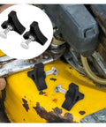Sweaty Grip Upgrade! Tough Plastic Lawn Mower Handle Screw Nut Kit With Triple-Cornered Knob Non-Slip Replacement Part Built Like A Tank For Heavy Duty Mowing Jobs And Easy Tool-Free Tightening Sessions Today on yellow mower handle
