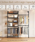 Ultimate Wall Mounted Closet Organizer Game Changer With Hefty Industrial Pipe Build showcasing clothes, bags, and shoes.