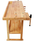 Built Tough 48 Inch Adjustable Standing Desk For Gaming Or Home Office Heavy Lifter 330 Lb Capacity Smooth Lift Computer Table side view with workspace.