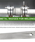 Heavy Duty Steel Welding Wedge For Pipe Fitting 5 Inch Beefy Wedge metal wedge with pipe fitting example