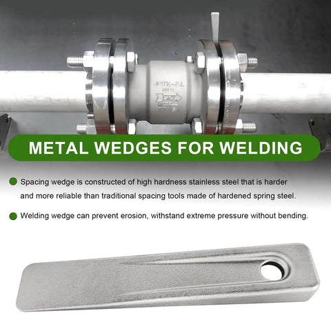Heavy Duty Steel Welding Wedge For Pipe Fitting 5 Inch Beefy Wedge metal wedge with pipe fitting example