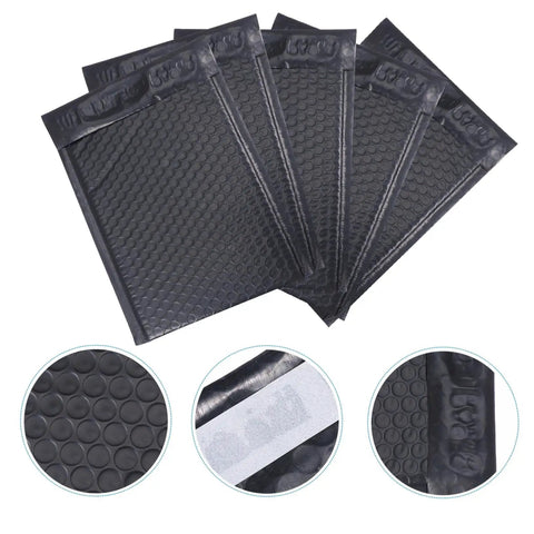 25 Pack Black Bubble Mailers Padded Envelopes Beefed Up Thickened Poly Bubble Packaging Bags Self Seal Adhesive