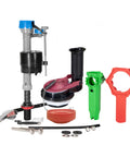 Fix Your Running Toilet Smooth With This 3 Inch Flush Valve Repair Kit Loaded With Heavy Duty Flappers And Gaskets, includes tank parts and tools.