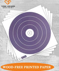 30 Pack Archery Targets 40cm NFAA Standard 5 Ring Single Spot Paper Targets For Training And Competition No Glare