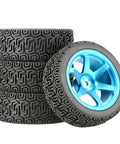 Four Piece Metal Wheel Rim Set For RC Cars One Tenth Scale Compatible With HSP FW06 D4 D3 WL144001 MJX 16207 And Other Popular Models