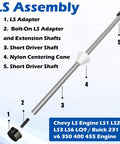 Pro Grade Cam Bearing Install Tool For Chevy LS Engines, Installation And Removal Compatible With LS1 LS2 LS3 LS6 And LQ9 diagram