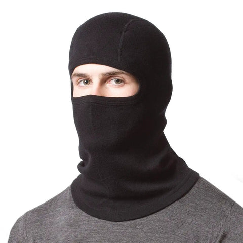 Merino Wool Balaclava Ski Mask For Winter Warmth And All Day Comfort Ultra Cozy Machine Washable Face Covering For Cold Weather Black One Size Fits Most