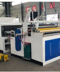 Straight Up Heavy Duty Commercial Tissue Paper Machine And Automatic Toilet Paper Production Line in a spacious manufacturing facility.