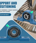 4 Pack UCP20210 Pillow Block Bearings with five eighths inch bore, mounted on cast iron base, showcasing self-alignment