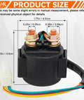 Dimensions of Starter Solenoid Relay for 4 Stroke GY6 Engine 50cc To 250cc ATV Dirt Bike Scooter Go Kart Quad Moped Replacement Part.