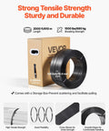 Heavy Duty Banding Sealer Tool Kit With 2000 Ft PET Strapping 600 Metal Seals 200 Corner Protectors And Plastic Pallet Packaging Gear For Warehouse Transportation And Home Use, 5/8 in black roll