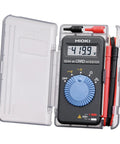 Card Size HiTester And Digital Multimeter With 41.99 Megaohms Resistance 500 Volts AC DC Range in protective case