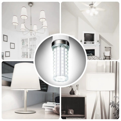 LED Corn Bulb 150W Equivalent 2500 Lumens 6500K Cool Daylight White Non Dimmable E26/E27 Base for indoor use in various fixtures