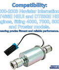 12V Inline Fuel Transfer Pump For Navistar DT466E DT530E HEUI Engines No Fuss Drop In Fit For 4000 7000 8000 Prostar Trucks Replacement OE 480234 433335790251C1, silver metal