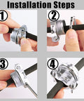 Installation steps for Ten Pack Three Quarters Inch Clamp Type Cable Connectors for Metallic Conduit to Protect Cables.