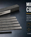 Top Shelf Mini Parting Tool Cut Off Holder With Eight Millimeter Shank And Six Sturdy M2 High Speed Steel Blades, compact lathe accessory.