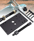 Pro Inner Camshaft Bearing Installer Tool For M8 Cycle Engines Comes With Support Plate And Assembly Kit, black metal parts