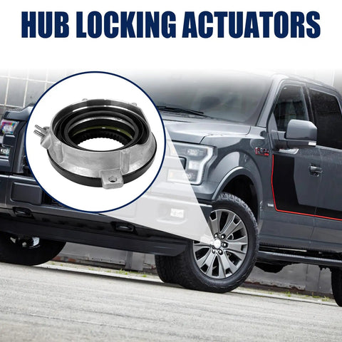Auto Locking Hub Actuator For Four Wheel Drive 4X4 Vehicles Compatible With Ford F-150 2015-2020 shown with vehicle