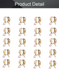 Image of 100 Piece Spring Band Hose Clamps Set 12mm Inner Diameter 14.3mm Max Open Low Pressure Air Clip Fasteners in rows