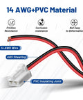 2Pcs Blower Motor Connector Harness For Toyota Tacoma 2005 2016 Replacement Plug Wire Harness Pigtail Kit With Heat Shrinks Connectors Direct Fit OEM Style, 14 AWG wire