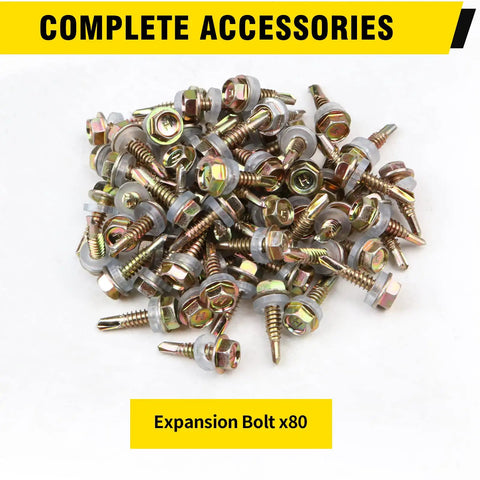 80 expansion bolts for 3 Way Right Angle Pergola Brackets For 4x4 Lumber DIY Kit With Screws, heavy-duty steel, rust-resistant.