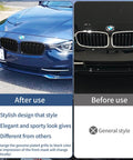 Comparison of 2012-2018 BMW 3 Series with Gloss Black Front Kidney Grille For 2012 Through 2018 3 Series F30 F31 Double Slats Replacement.