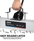 Rolling Magnetic Sweeper With Wheels For The Shop And Construction Sites, 45 Pound Capacity, Adjustable Handle Height