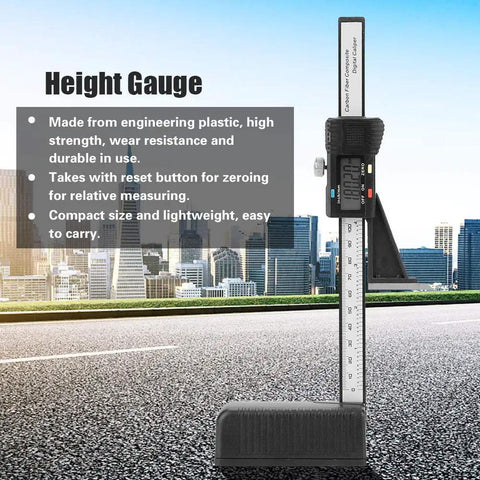 Digital Height Gauge With Magnetic Base For Woodworking 0-150mm Precision Height Adjustment Tool by city skyline