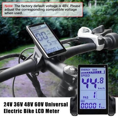 5 Pin E Scooter M5 Panel Meter LCD Screen With Waterproof Connector For E Bike Display And Control Panel Ride Ready Fits 31.8mm And 22.2mm Handlebars No 2 Protocol 24V To 60V Systems Wide Compatibility For Electric Bicycles And Scooters