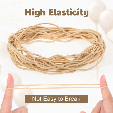 Bulk 280 Piece Large Elastic Rubber Bands 7 Inch Set for Office and Home Use Super Stretchy and Durable shown with high elasticity.