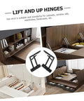 Drop leaf hinges for folding furniture on cabinets and sofas