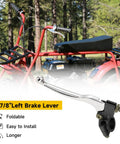 7/8 Inch Mini Bike Clutch Lever Perch for Coleman CT200U BT200X Trail 200 on 7/8 handlebar, forest background