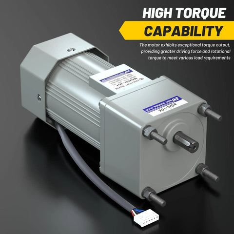 Beefy 110V AC Gearmotor Kit With Speed Controller And Gearbox For Heavy Duty Machinery DIY Projects 0 To 135 RPM Reversible Geared Motor 16.1 Nm Torque Industrial Grade With Control Box Included