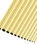 Pro Grade Brass Tube Kit 12 Piece Round Brass Tubes Set 6 Sizes 1mm to 3.5mm OD 0.2mm Wall 300mm Length for DIY Crafts