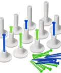 Durable Rubber Golf Tees For Driving Range And Indoor Simulators Stable Flexible Practice Tees 32 Pieces Set