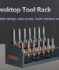 Cat 50 CNC Tool Cart With Desktop Tool Holder showing ladder design for easy access to CNC tool holders