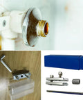 Faucet Screw Extractor Kit For Broken Fasteners And Damaged Threads DIY Ready Pro Grade Plumbing Tool Set for quick fixes.