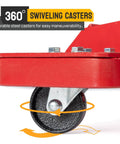 Hydraulic Transmission Floor Jack 1/2 Ton Low Profile Roll Under Lift For Auto Shop And Garage with 360° steel swiveling caster