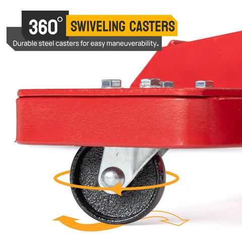 Hydraulic Transmission Floor Jack 1/2 Ton Low Profile Roll Under Lift For Auto Shop And Garage with 360° steel swiveling caster