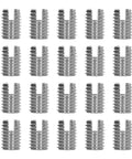 20 Piece Slotted Stainless Steel Self Tapping Threaded Inserts Set, Heavy Duty Conversion Kit For Aluminum, Copper, And Plastic Substrates, Easy DIY Thread Repair With Strong, Durable Fasteners.