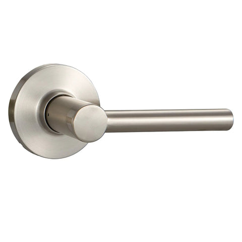 Contemporary Madison Door Lever Passage Satin Nickel Easy Install Reversible Handle For Left Or Right Doors With Phillips Screwdriver