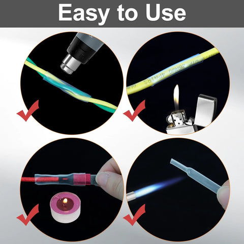 Easy to use Clear Heat Shrink Tubing Kit With 580 Pcs EVA Material In 11 Sizes Pro Grade Heavy Duty