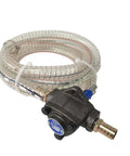 Manual Hand Drill Oil Pump 3.7L/Min Fluid Transfer Pump with coiled 2M Hose and 8mm Shaft, Trochoid Triangle Mechanism