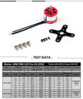 Heavy-Duty 19mm Brushless Outrunner Motor for RC Planes and Drones, 1908 2050KV, 3.0mm Shaft, test data specifications