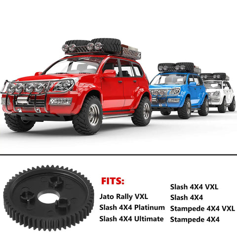 RC cars with Five Pack 54T 0.8 32 Pitch Plastic Spur Gear Set For 4x4 VXL Rally And HPI RC Cars And Boats Replacement Drive